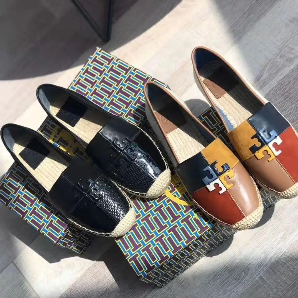 2022 Summer Luxury Espadrilles Designer Brand Sandals Shoes Ladies Flat Shoes Women's Casual Shoes