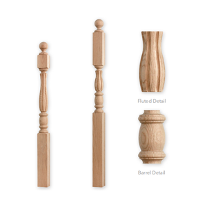 Tiang <span class=keywords><strong>Oak</strong></span> Newel Tangga Murah - Product Image 3
