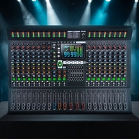Console de mixage audio professionnelle 18 canaux avec effets 2x99DSP, système de sonorisation, contrôleur DJ/consolé de mixage audio pour grandes scènes extérieures
