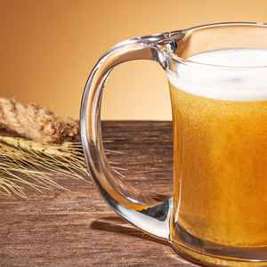 Atacado Estilo Moderno 410ml para Copos de Cerveja <span class=keywords><strong>Carlsberg</strong></span> Clássico Boca Larga Chifre Forma Vidro Claro Canecas Wide Bottom - Product Image 6