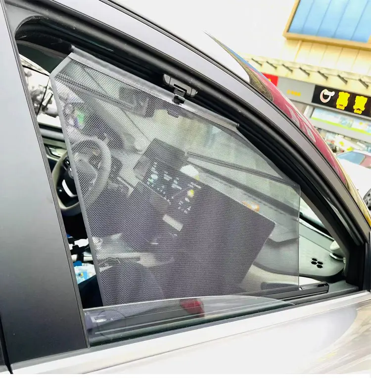 Cortina para janela lateral de carro, amplamente usada, preta, para benz bmw toyota audi honda hyundai vw