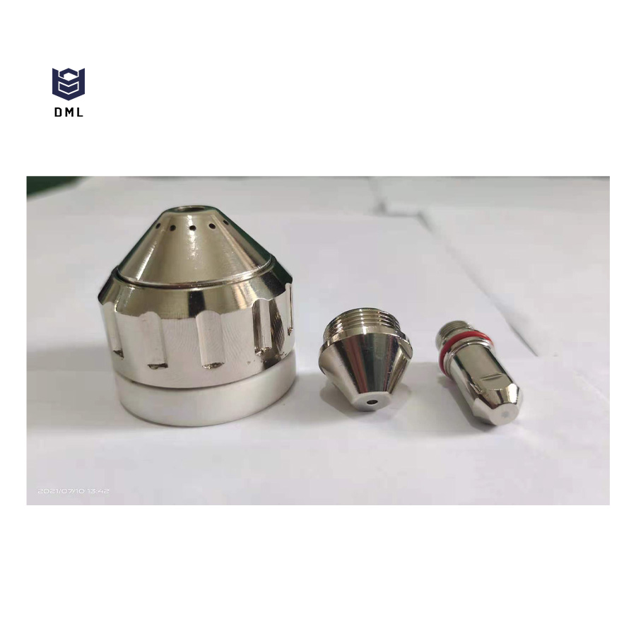 Plasma cutting machine cutting nozzle and electrode