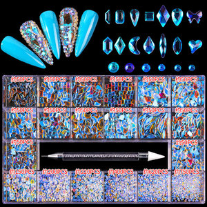 Offre Spéciale 14 couleurs 1000 pièces ENSEMBLE Brillant Cristal Décorations D'art De Clou Clou <span class=keywords><strong>Strass</strong></span> Pour La Conception D'art D'<span class=keywords><strong>ongle</strong></span> - Product Image 3