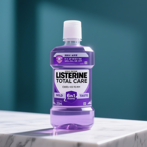 Enjuague Bucal Antiséptico Total Care Mild 250 ml, Protección 6 en 1, Cuidado Bucal Diario, Aroma a Menta - Product Image 3
