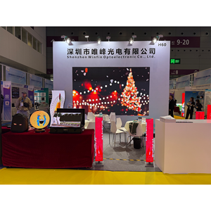 Xoay trong nhà <span class=keywords><strong>LED</strong></span> Cột hiển thị tùy chỉnh 3/4 mặt tấm Tích hợp bài Lights & Pathway chiếu sáng cho phòng triển lãm - Product Image 3