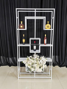 FURUN, estante para vino de boda, barra de exhibición, barra de recepción de boda elegante, Fondo, decoración de eventos de boda - Product Image 2