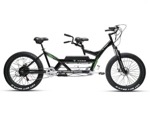 Bicicleta Eléctrica Urbana Tándem TXED de 7 Velocidades, 48V 500W, Aleación de Aluminio, Bicicleta Eléctrica de 2 Plazas para Parejas y Familias - Product Image 2