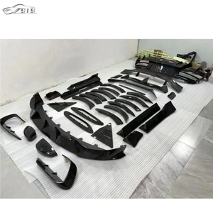 Kit Carrozzeria in Fibra di Carbonio Secca ASM DBX 19+ <span class=keywords><strong>MAN</strong></span>: Labbro, Minigonne Laterali, Diffusore e <span class=keywords><strong>Spoiler</strong></span> per Paraurti Auto ASM DBX/DBX 707 19+ - Product Image 2