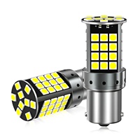 Bombilla LED Canbus 57SMD para Maletero de Coche, 1156 7440, Plug and Play, Lámpara de Señalización de Cúpula 3030, Decodificador de Matrícula, Lámpara de Lectura