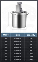 Machine de cuisson électrique 25L en acier inoxydable pour sauces, assaisonnements et sautés
