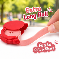 Chewing-gum en rouleau saveur fruitée, en emballage plastique coloré, pour enfants, bonbons fantaisie