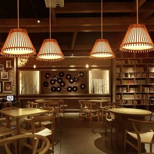 Lampe suspendue minimaliste de style pastoral, lampe tissée, style chinois, restaurant, maison d'hôtes, éclairage de bar, internet - Product Image 4