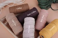 Cordon en macramé naturel, corde en coton, fil en macramé