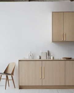 Gagang Kabinet Kuningan Padat, Gagang Laci Kuningan, Gagang Pintu Lemari Modern dengan Tepi Bulat untuk Gagang Lemari Dapur - Product Image 4