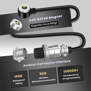 Cable Magnético de Interfaz de Aviación GX16, Cable Conector Magnético Industrial Médico Anti-tirones - Product Image 6