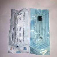 Cartouches en verre biodégradables stériles transparentes de 3 ml avec couvercle en aluminium et bouchon en caoutchouc, outil d'injection résistant à l'eau pour les soins de la peau
