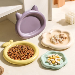Fábrica personalizada al por mayor Popular lindo plato de cerámica para mascotas cachorro tazón gato perro comida tazón de alimentación gatito gato comida tazón de cerámica plato - Product Image 3