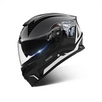 Casque de moto électrique intégral personnalisé AXK-Engine en polypropylène certifié DOT pour homme – Meilleure vente Chine