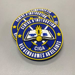 Écussons en PVC souple 3D personnalisés avec logo, transfert en silicone gaufré à chaud, motif aigle, étiquettes en caoutchouc PVC avec support Velcro thermocollant pour vêtements - Product Image 2