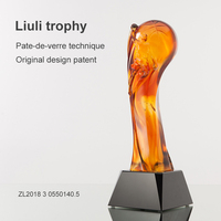 Trofeo de Baloncesto de Cristal Liuli, Ecológico, Pulido, Grabado, Impresión Digital Personalizada para Competiciones Deportivas