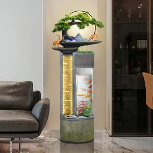 Modernes simples Zuhause Wohnzimmer Dekoration Fischbehälter fließendes Wasser Ornamente Unternehmen Landschaft Büro Wassertank Brunnen