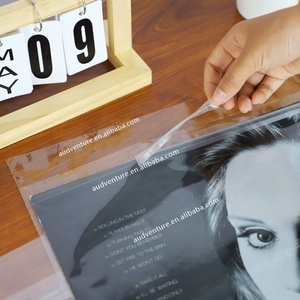 Fundas para álbumes de discos de vinilo súper transparentes, fundas exteriores para discos <span class=keywords><strong>LP</strong></span> musicales de 12 pulgadas y 7 pulgadas para tocadiscos - Product Image 5