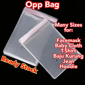 Transparent Self-adhesive Sealed Plastic Packaging Bag Resealable Cellophane OPP Fresh-keeping Bag Reusable Gift Bag