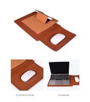 Étui pour ordinateur portable multifonctionnel en cuir PU, housse pour ordinateur portable, support pour ordinateur, sac à dos pour ordinateur portable d'affaires, sac pour ordinateur portable pour les voyages