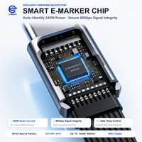 Câble USB haute vitesse et haute définition LUNGKAY 80 Gbit/s 16K, compatible avec les versions antérieures, pour ordinateurs et téléviseurs