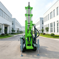 Machine de forage hydraulique sur roues Ce Epa pour puits d'eau, pour forages dans roches dures et exploration des eaux souterraines