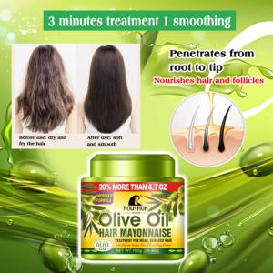 Mayonesa Capilar con Aceite de <span class=keywords><strong>Oliva</strong></span> ROUSHUN 750g, Reparación Profunda en 3 Minutos, Hidratación Intensiva, Suaviza <span class=keywords><strong>el</strong></span> Cabello Seco, Encrespado <span class=keywords><strong>y</strong></span> Dañado - Product Image 2