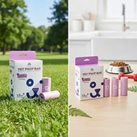 Bolsas Compostables para Excremento de Perro, Bolsas para Desechos de Mascotas con Caja de Color, Perfumadas y a Prueba de Fugas, Bolsas Ecológicas para Perros