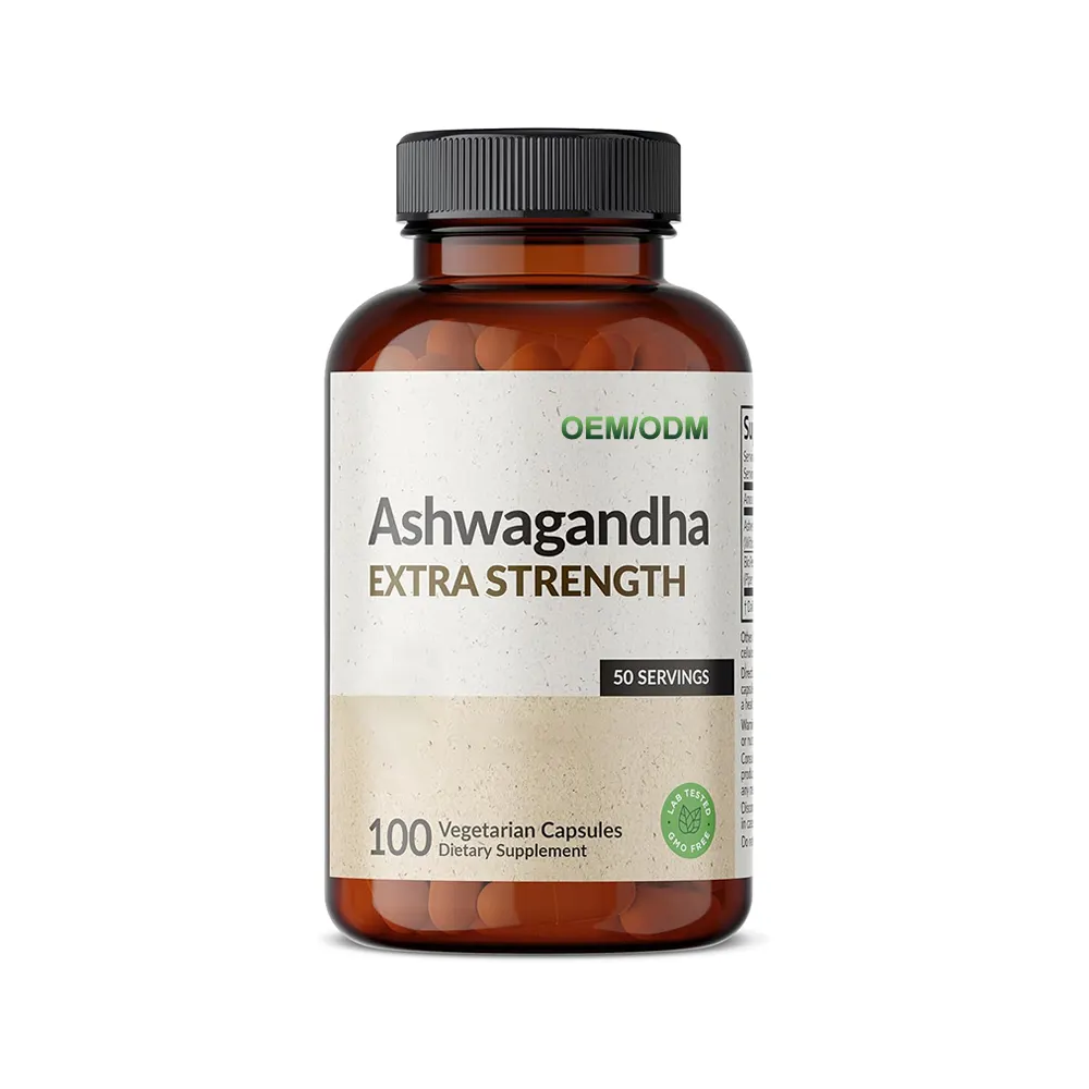 Private Label Ashwagandha Maca Tongkat Ali Aangepaste Formule Black Maca Root Capsules Voor Mannen