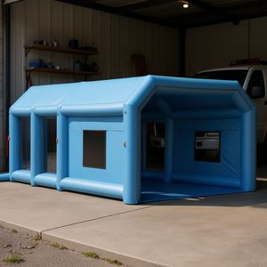 Cabine de peinture gonflable portable 23 x 13,1 x 9 pieds avec souffleurs 750W 480W pour camions, SUV et motos - Product Image 2
