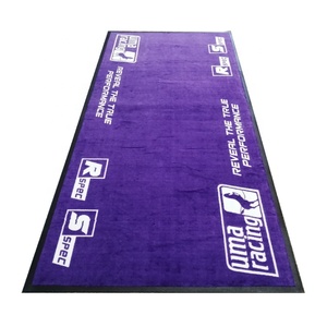 Custom Logo Anti-Slip Rubber Backing Bike Motocross Pit Mats