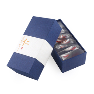 Boîte de papier d'emballage cadeau personnalisée de luxe estampage à chaud à texture recyclée - Product Image 2
