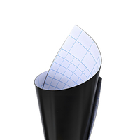 Feuille magnétique flexible en poudre de fer avec base en caoutchouc souple non magnétique pour la fixation d'aimants