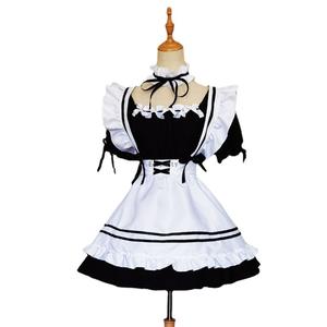 Disfraces de mucama Lolita para niñas y mujeres, uniforme de Cosplay, animación, atuendo japonés, ropa, color negro, <span class=keywords><strong>2021</strong></span> - Product Image 1