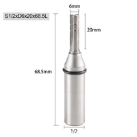 Fresa de tres filos con punta de carburo TCT para ranurar y cortar madera dura, madera maciza y aglomerado.