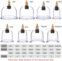 Ventouses de thérapie sous vide en plastique, ventouses de Massage corporel jetables, ventouses intelligentes