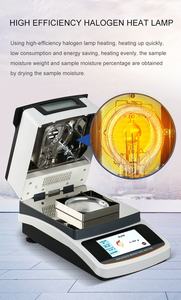 MesuLab digital tabaco carvão ultra fino pó alimento grão umidade halogênio umidade equilíbrio tester analisador medidor preço - Product Image 4