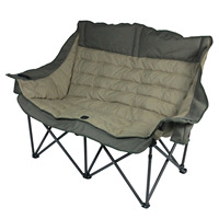 Silla Plegable Doble Tipo Luna para Exteriores YUNJU, Tumbona Portátil para Jardín, Sofá para Playa y Picnic, OEM
