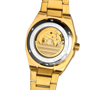 Orologio Automatico da Uomo Guangzhou Spedizione Rapida Acciaio Inossidabile Nero All'Ingrosso <span class=keywords><strong>Orologi</strong></span> Meccanici Personalizzati d'Importazione - Product Image 5