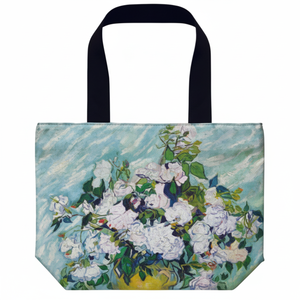 Borsa AU-01801 Art L Van Gogh "rose bianche" Tote Bag promozionale personalizzabile - Product Image 1