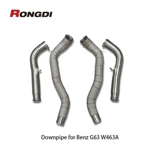 304ท่อไอเสียสแตนเลสหนา1.5มม. สำหรับ Mercedes-Benz AMG W463A G63 4.0L V8 2019 M177 - Product Image 3