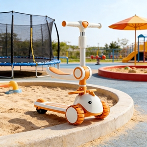 Adjustable Height Modern Children's <b>Scooter</b> <b>3</b>-10 <b>Years</b> <b>Old</b> Foldable Plastic Electronic Outdoor <b>3</b>-Wheel Lightweight Digital Music - Product Image 4