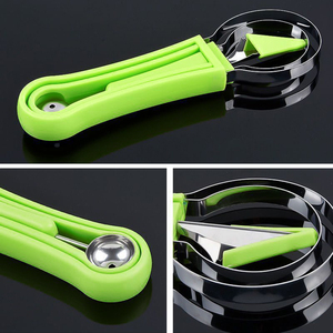 Ensemble de cuillères à fruits multifonctionnelles en acier inoxydable, très vendu, 3 en 1, gadget de cuisine pour couper les fruits - Product Image 5
