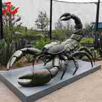 Scorpion animatronique géant, modèle d'insecte robotique Zigong avec mouvements, étanche, pour parc à thème, musée, événement d'Halloween, exposition