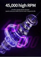 Perceuse à Ongles Électrique Professionnelle Portable et Rechargeable 45000 tr/min pour Ongles en Acrylique et en Gel – Article Favori des Entreprises E-commerce