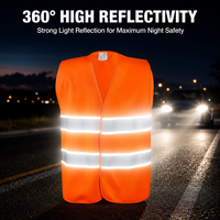 Gilet de sécurité fluorescent réfléchissant, confortable et respirant, pour aéroport, parking, avec impression de logo personnalisé